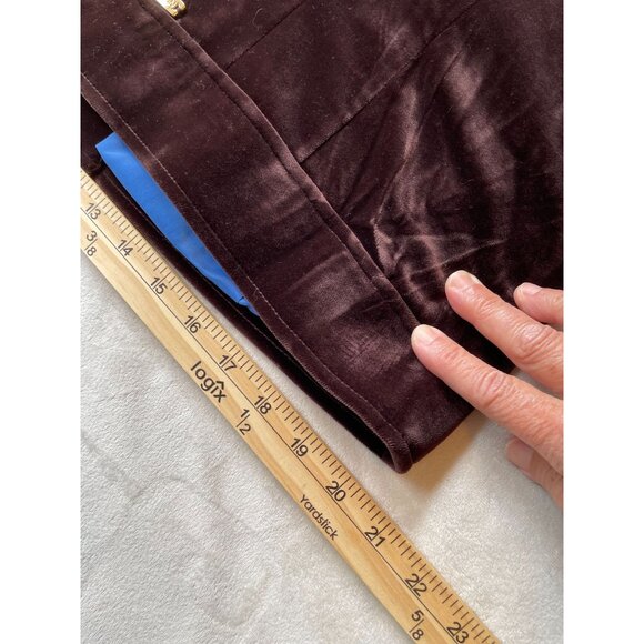 St. John Sport By Marie Gray Velvet Zip-Up Jacket With Gold Zippers & Pockets - - Picture 6 of 12